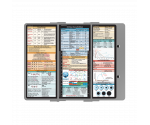 WhiteCoat Clipboard® Trifold - Silver Critical Care Edition